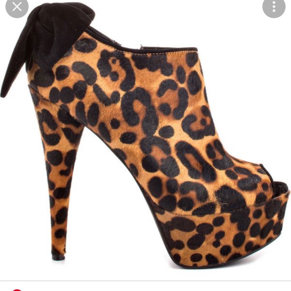 Jessica Simpson Leopard Print Bootie